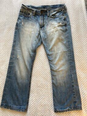 Reseller Lot 2 Buffalo David Bitton Jeans Mens 32x27 Short Inseam Distressed Y2K